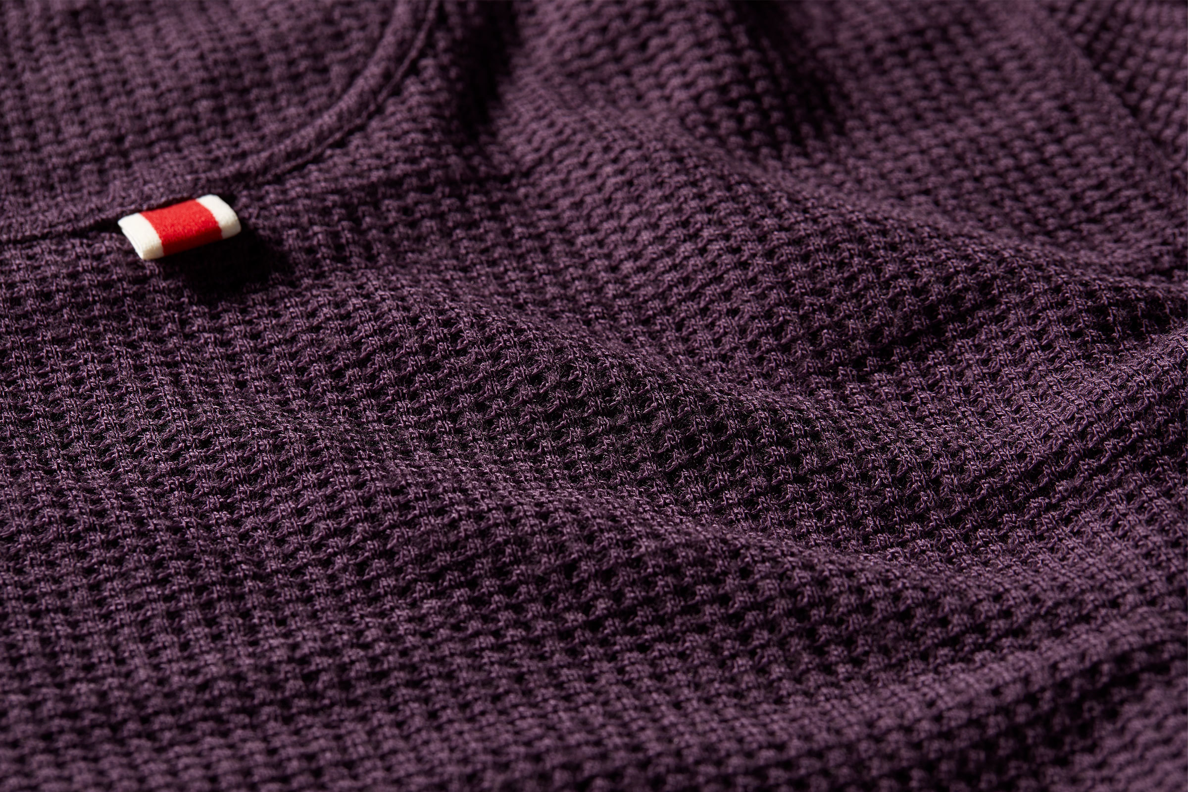 Fall20 Womens Waffle Layer Plum Detail 3044