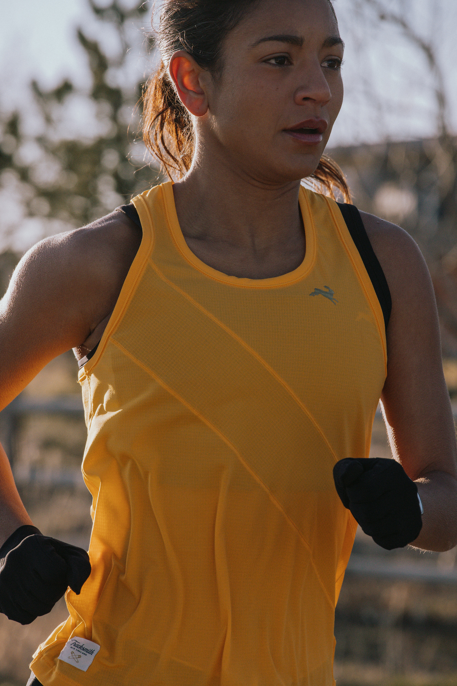 tracksmith トラックスミス タンクトップ タイツセット 美品 tracksmith トラックスミス タンクトップ タイツセット 美品